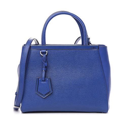 fendi blue vitello elite petite 2jours tote bag|FENDI Vitello Elite Petite 2Jours Tote Blue Royal.